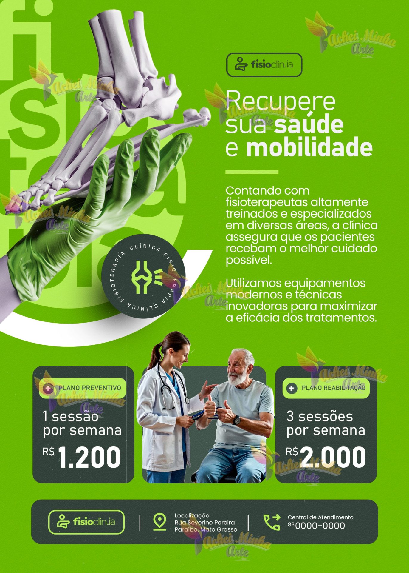 Flyer Recupere sua saúde