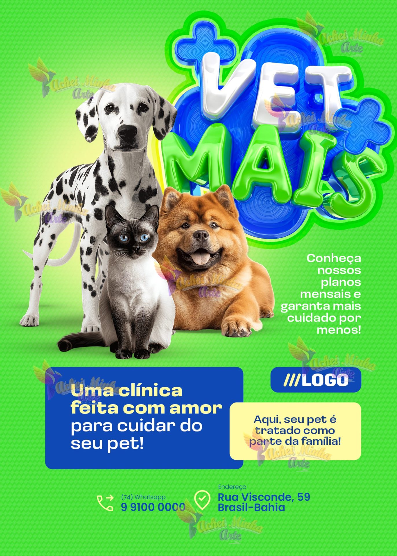 Flyer Pet Veterinário Mais