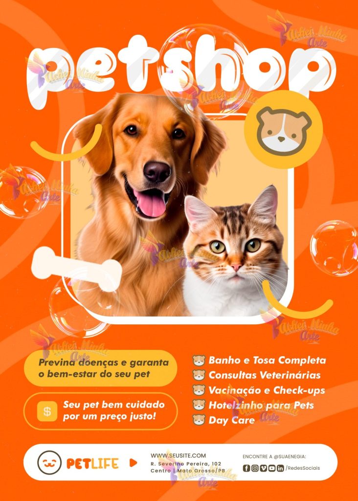 Flyer Petshop Orange