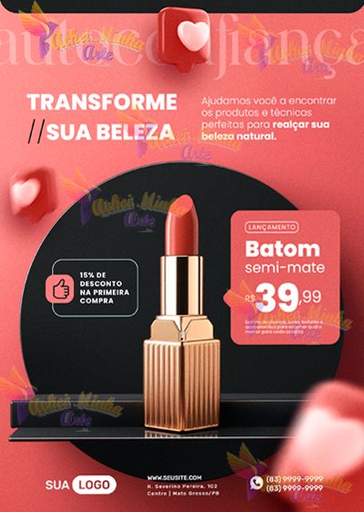 Flyer Transforme sua Beleza