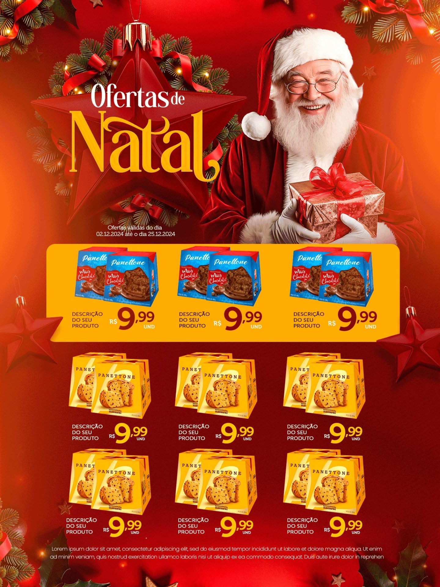 Encarte Estrela de natal