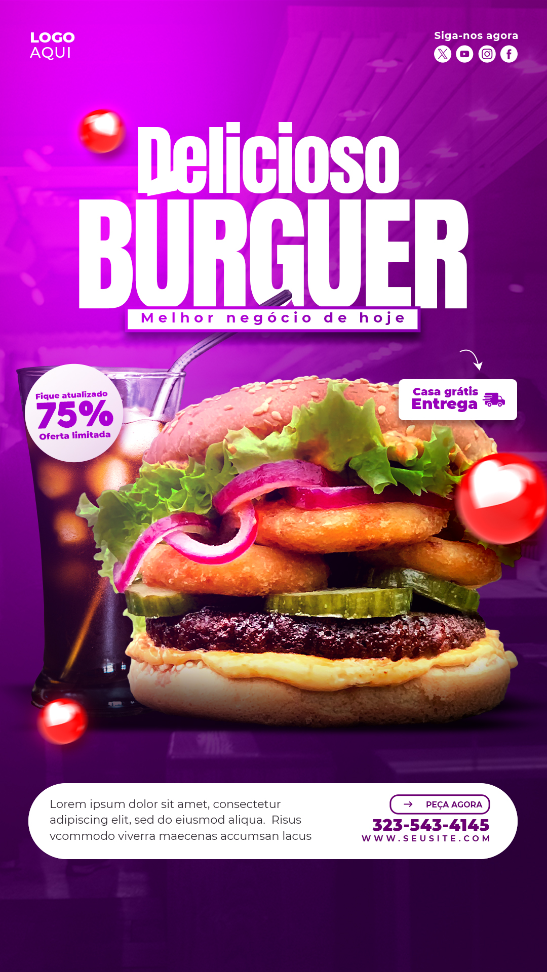 Flyer Delicioso Burger