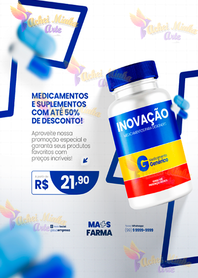 Flyer Medicamento e Suplementos Inovação