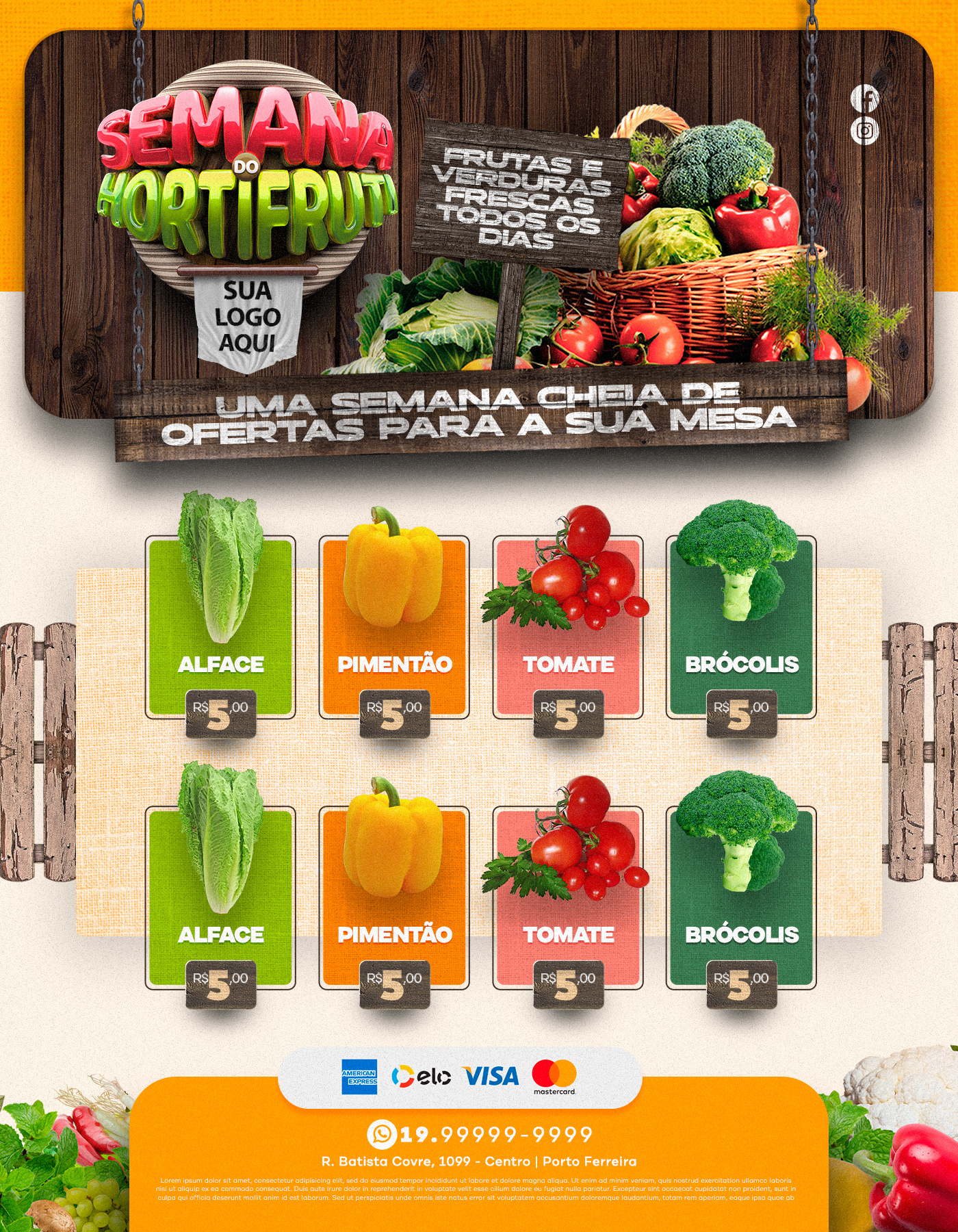 Encarte Semana do Hortifruti e Verduras Frescas