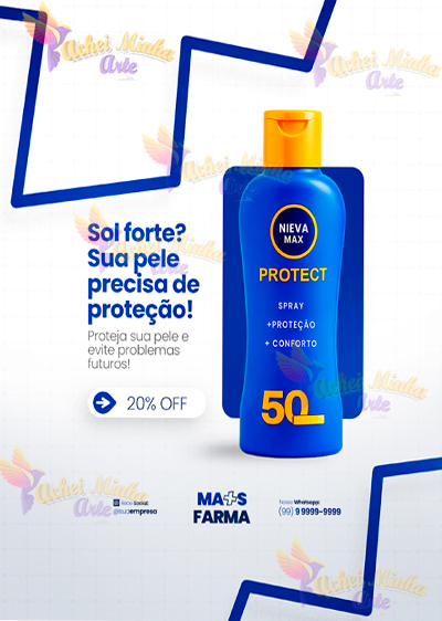 Flyer Farmácia sua pele Precisa de proteção