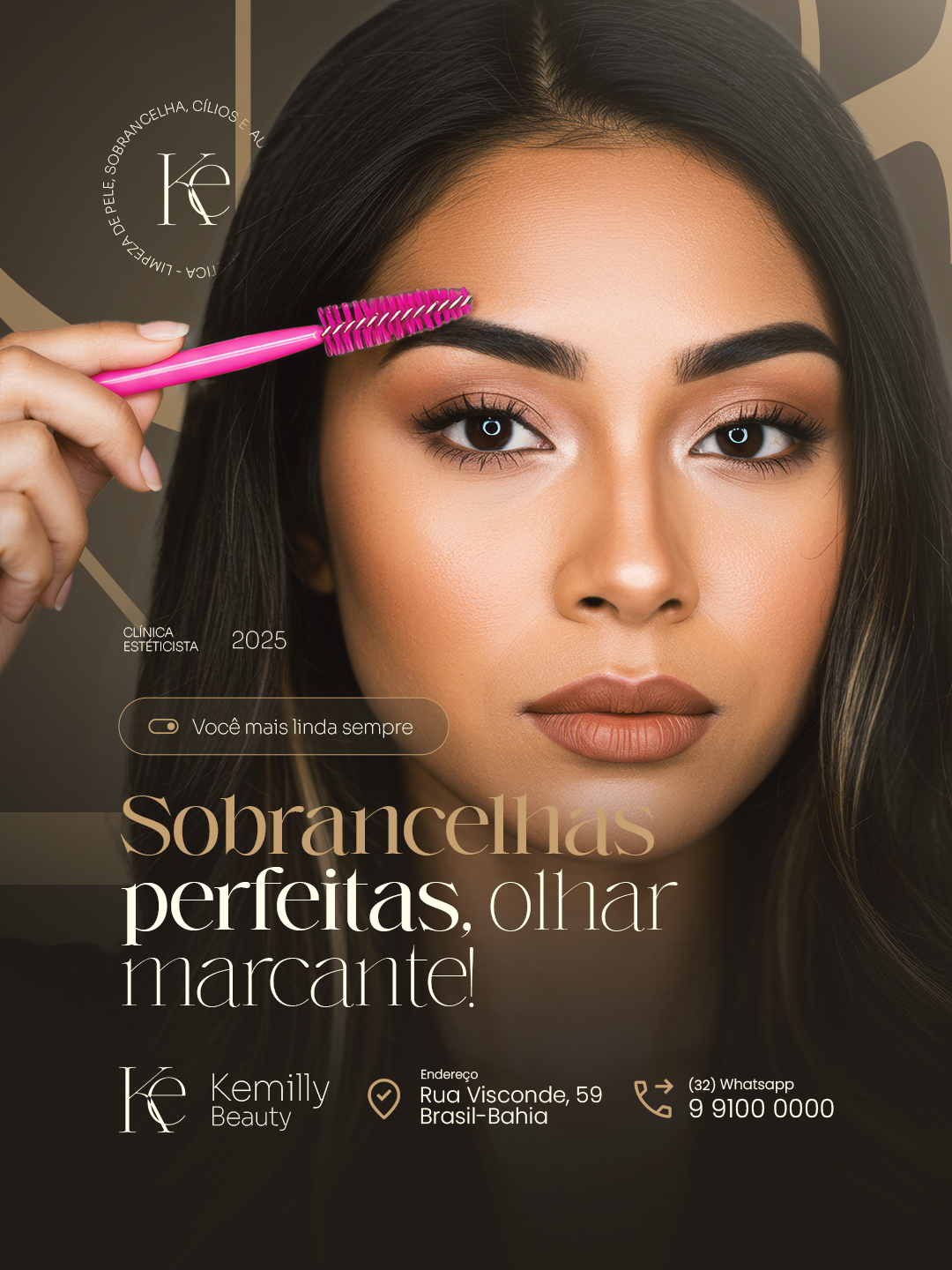 Flyer Clinica de Estética Sobrancelhas