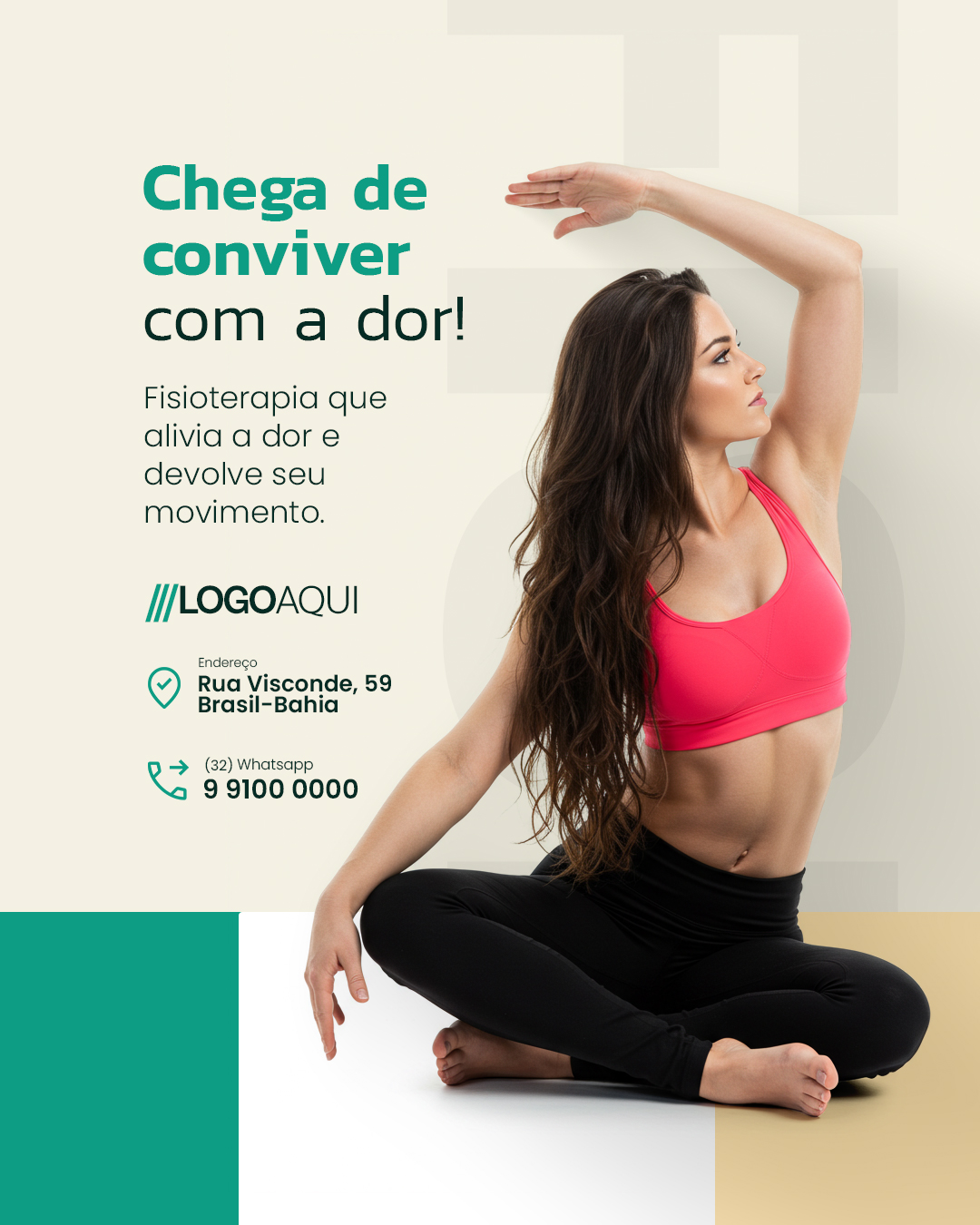 Flyer Fisioterapia Chega de conviver com a dor