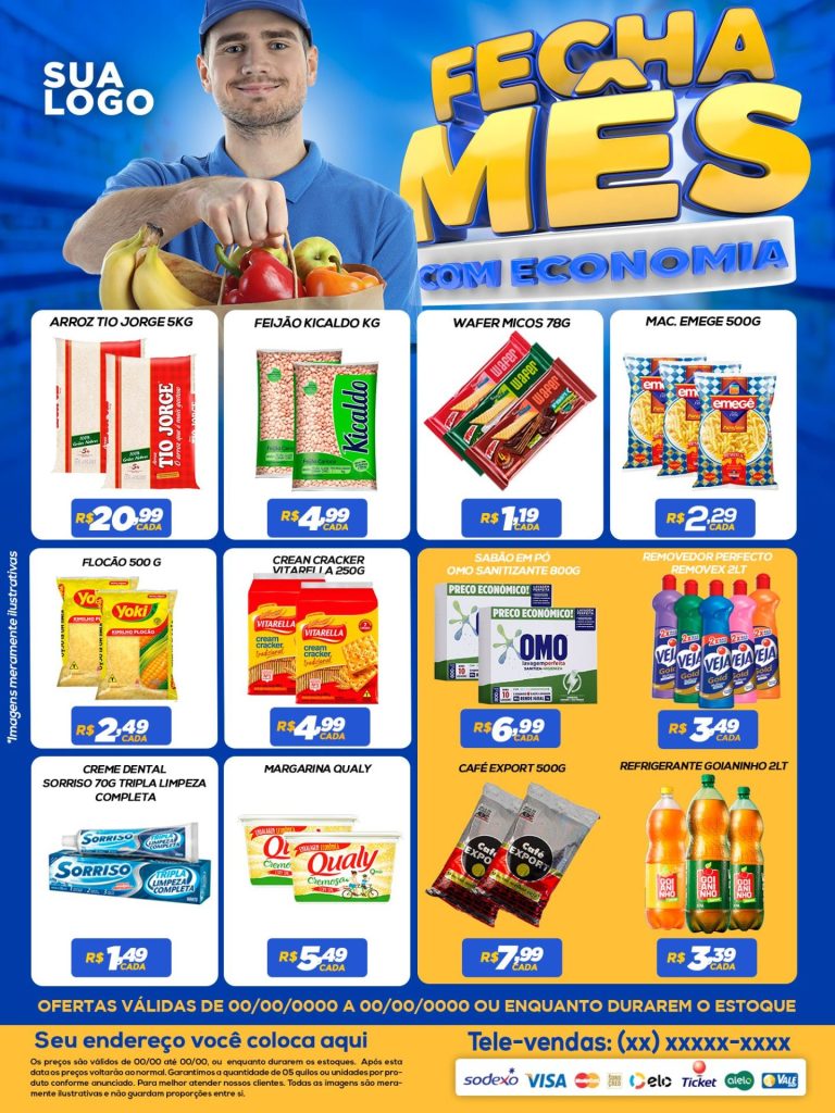 Encarte Fechar mês com economia