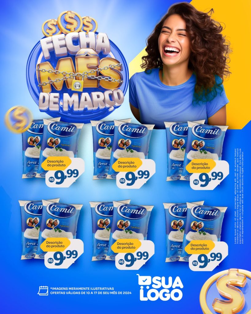 Encarte Fecha o Mês de Março