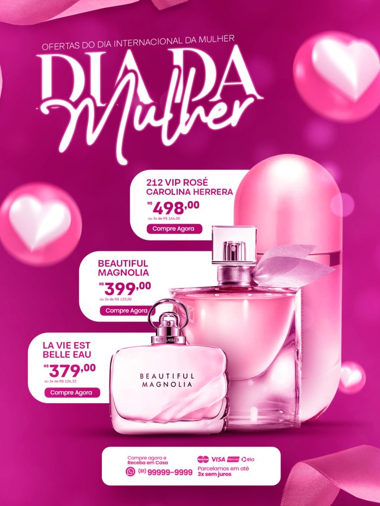 Flyer Perfumaria Vip Rose