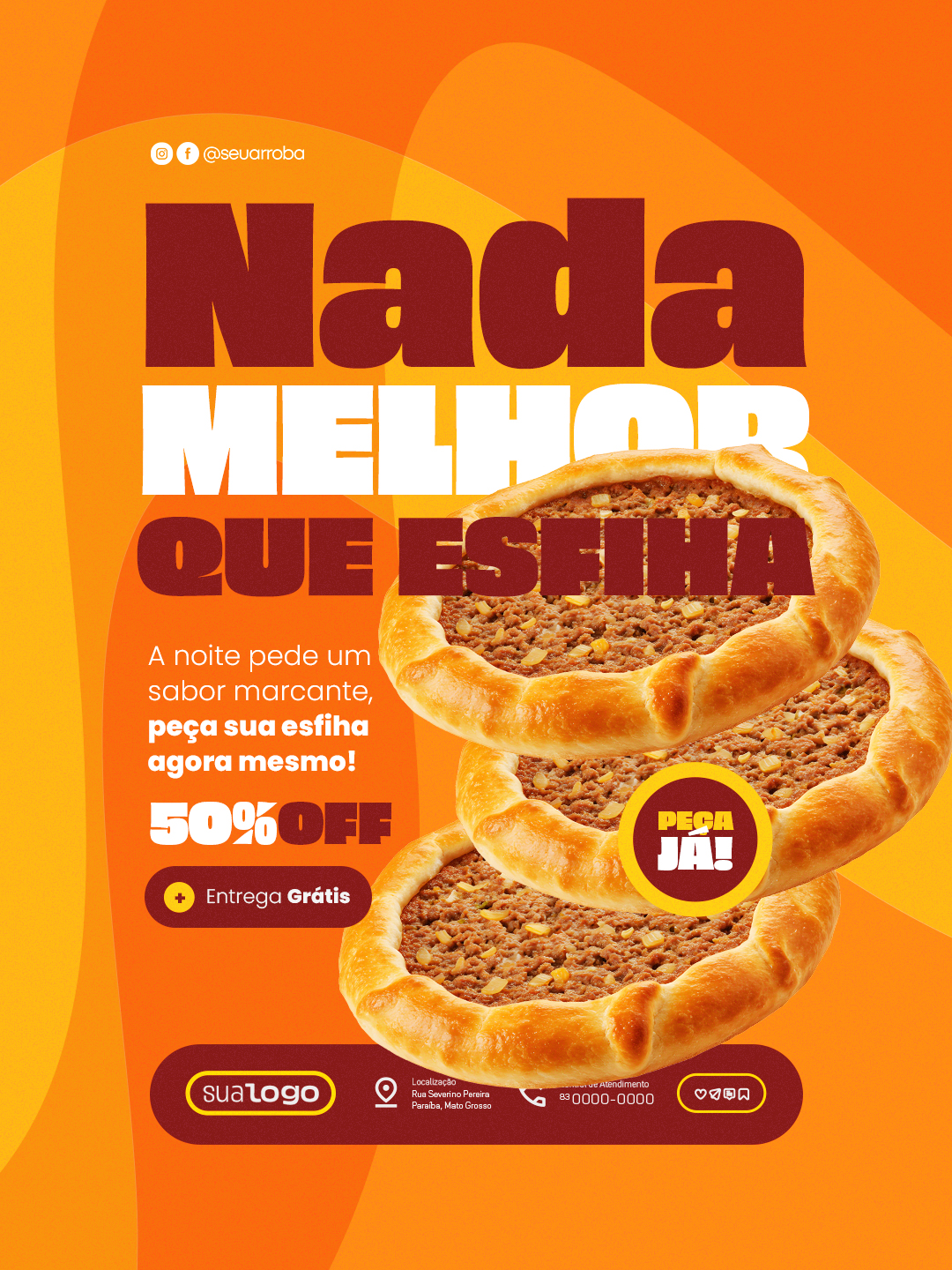 Flyer Esfiharia Nada Melhor que um Esfiha