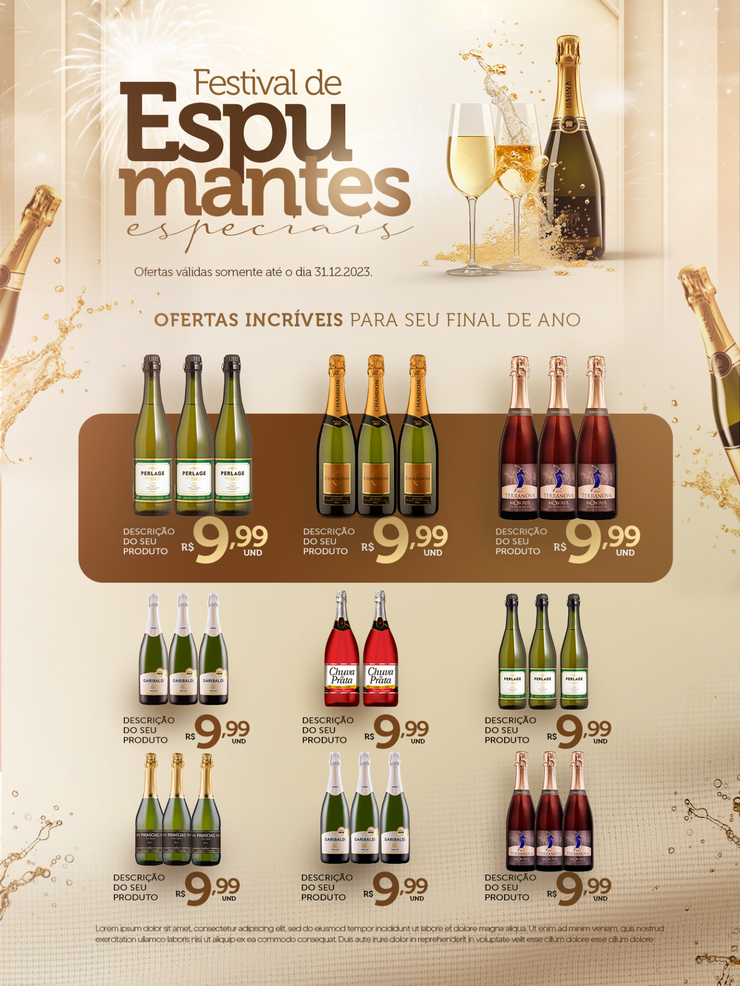 Encarte Ano Novo Espumantes