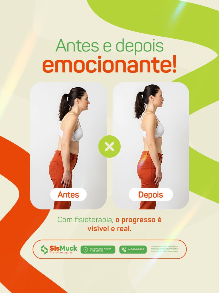 Flyer Fisioterapia Antes e Depois