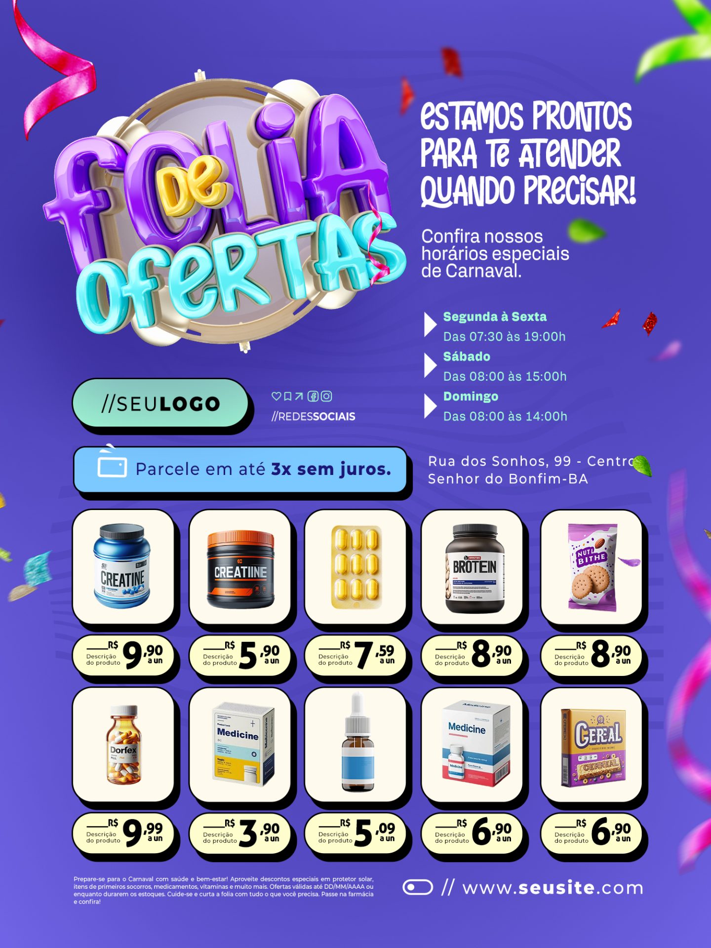 Encarte Folia de Oferta Farmácia