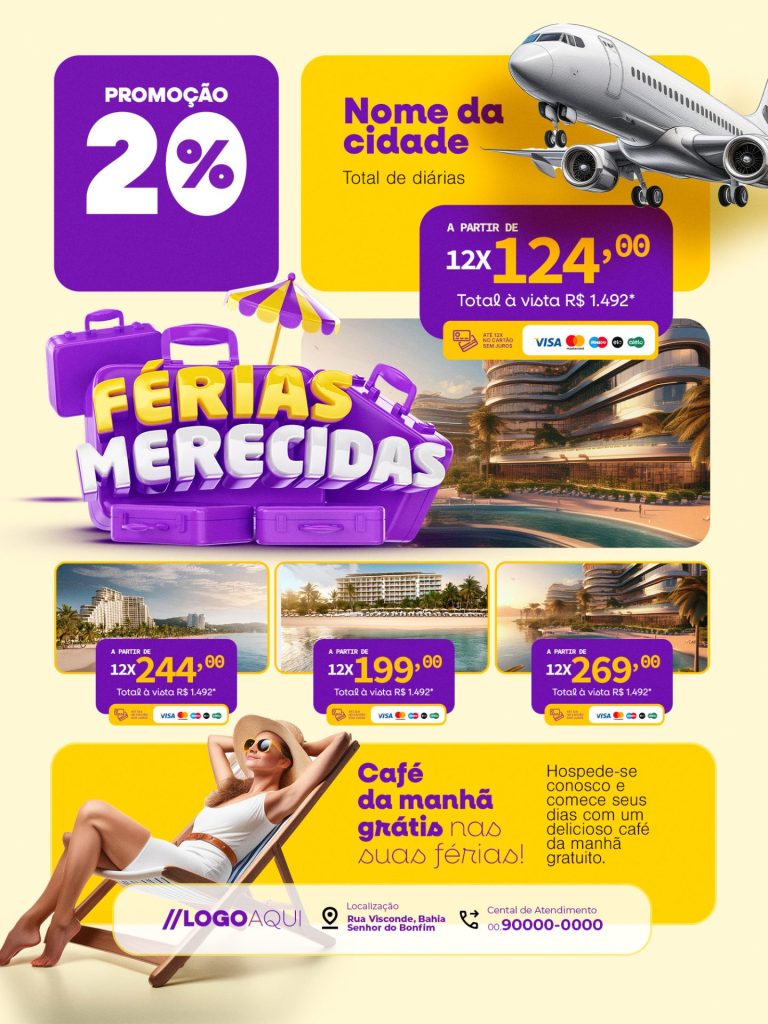 Flyer Férias com viagem merecida
