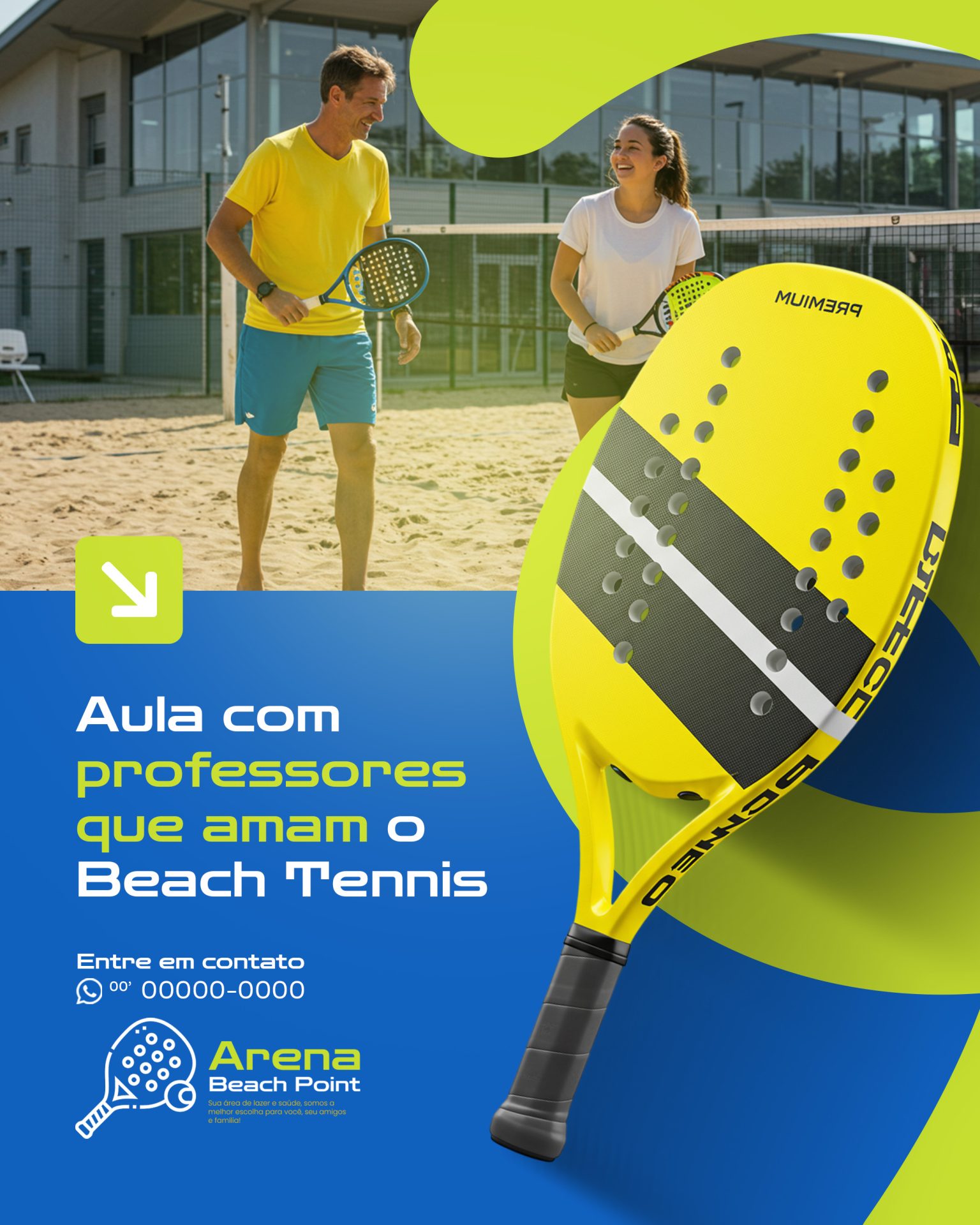 Flyer BeachTennis Aula professores