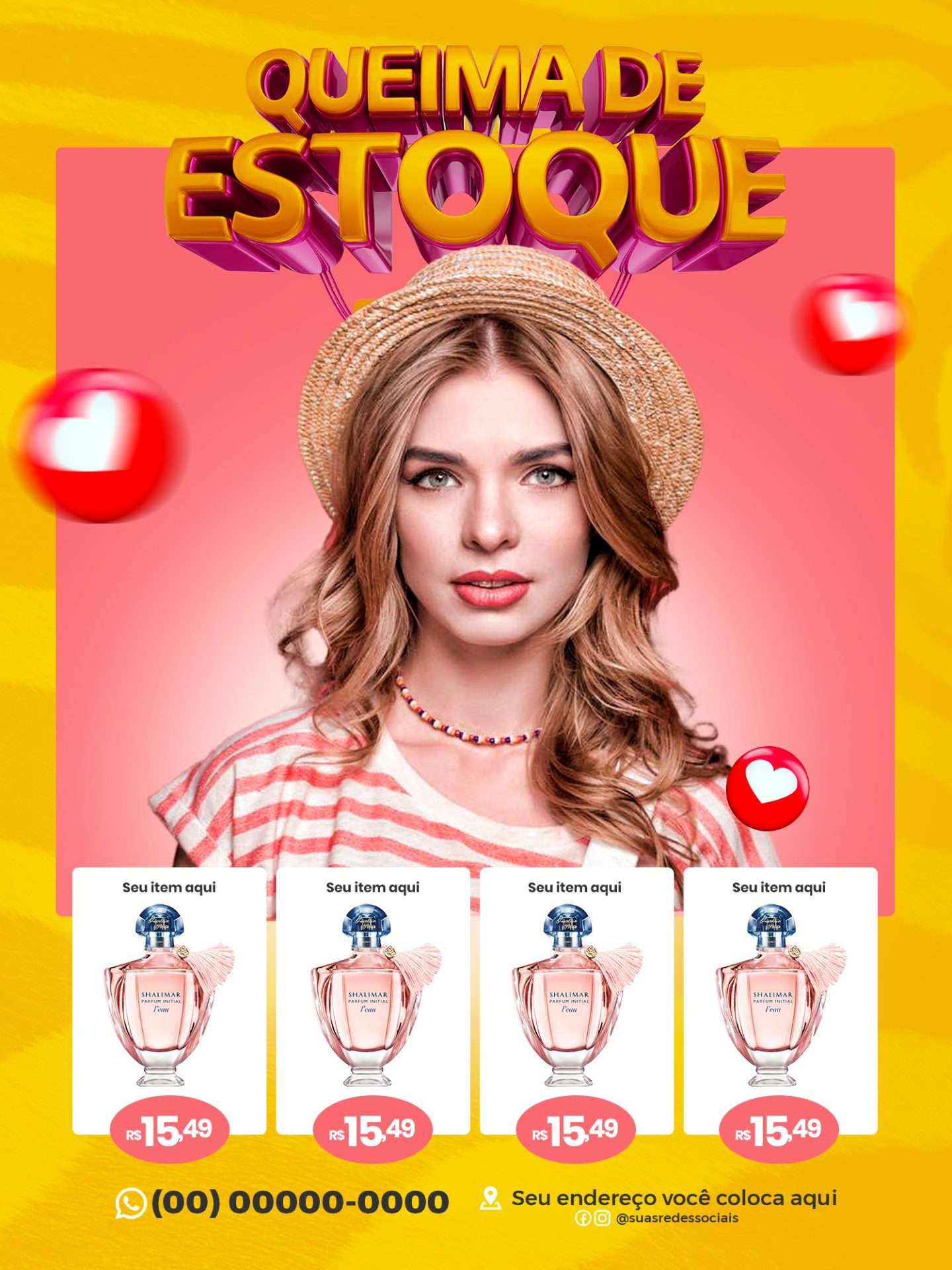 Flyer Perfumaria Queima de Estoque