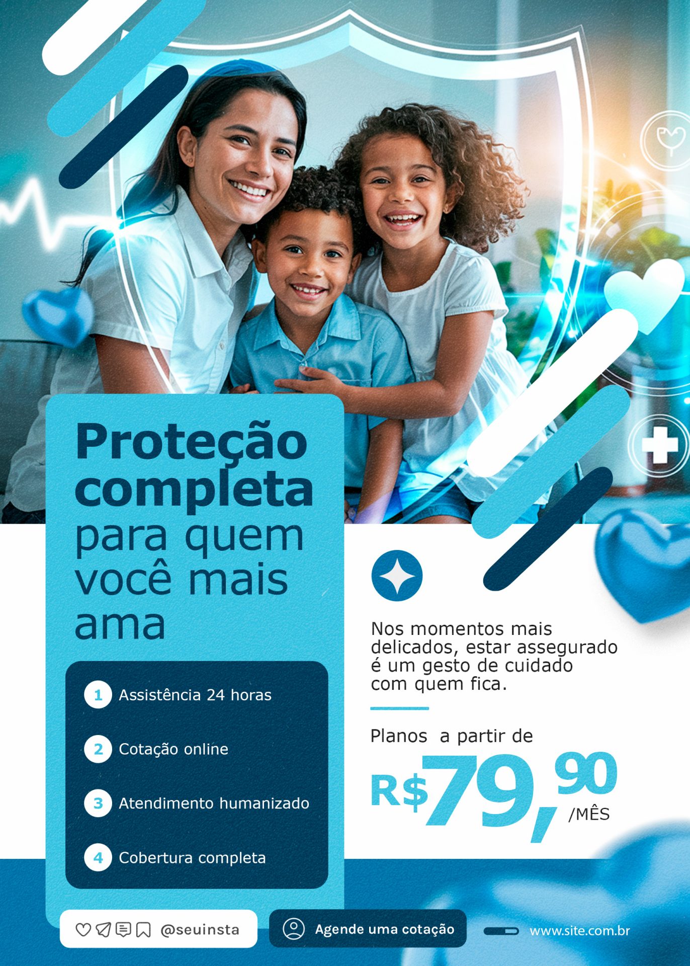 Flyer Seguro de Vida Proteção Completa