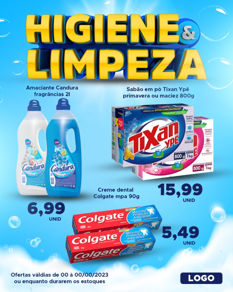 Flyer Higiene e Limpeza