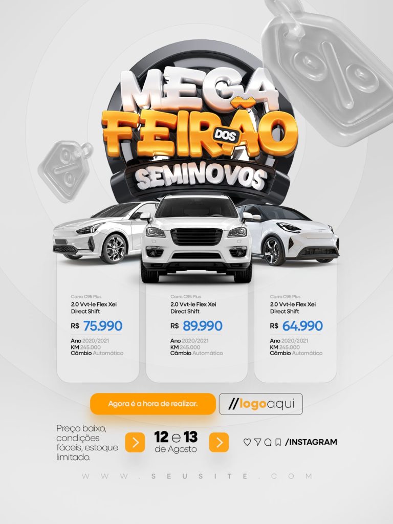 Flyer Mega Feirão Dos Seminovos Concessionaria
