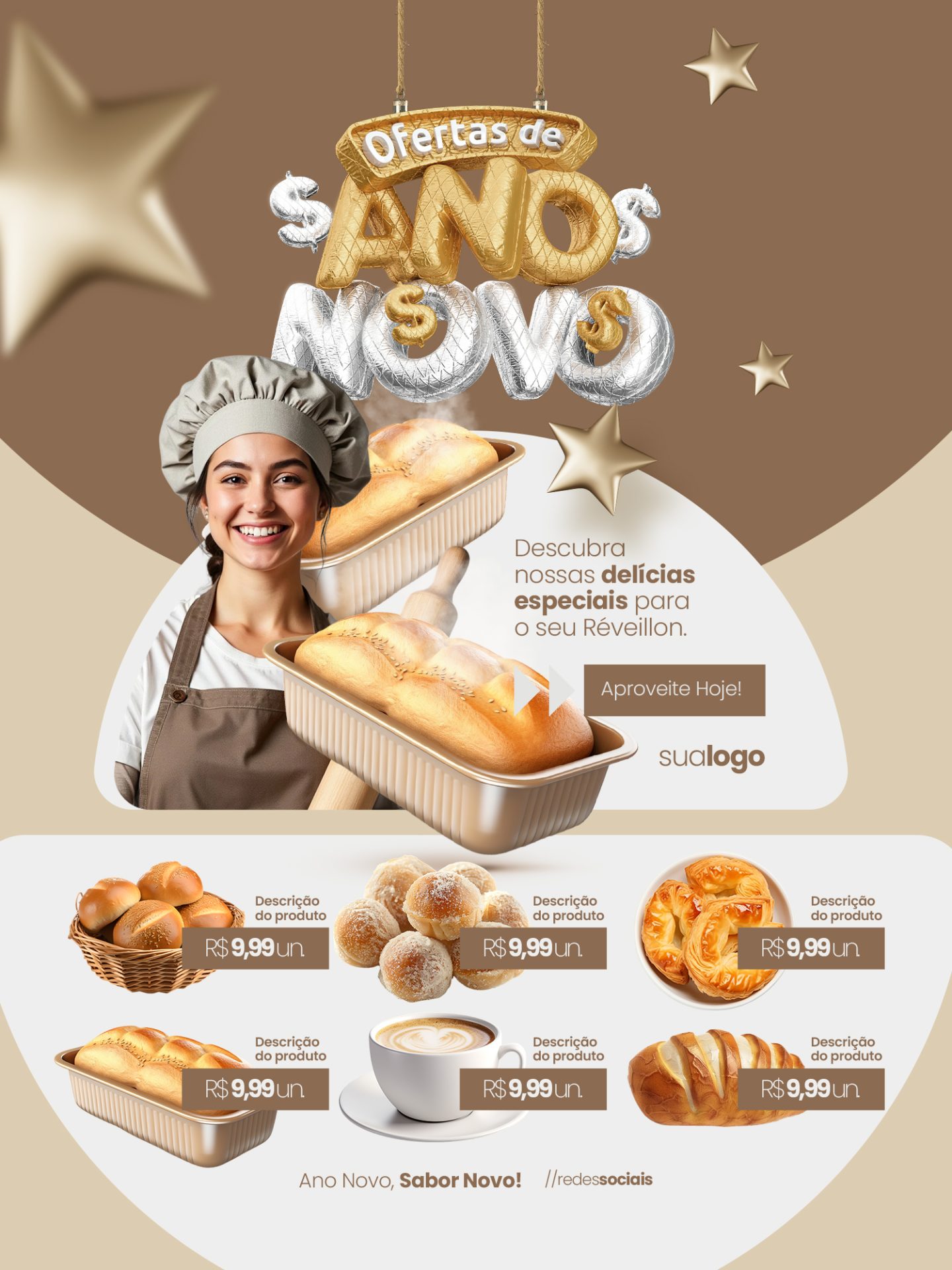 Encarte Ano Novo de delicias