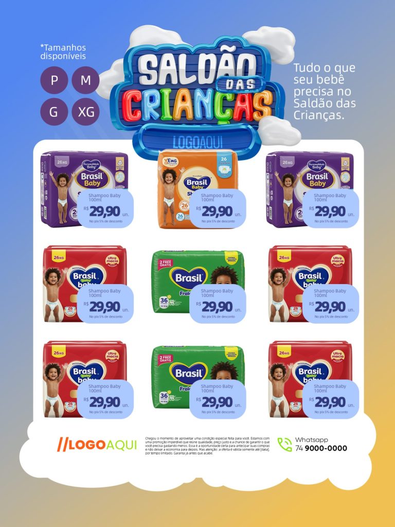 Encarte Saldão das Crianças Fraldas