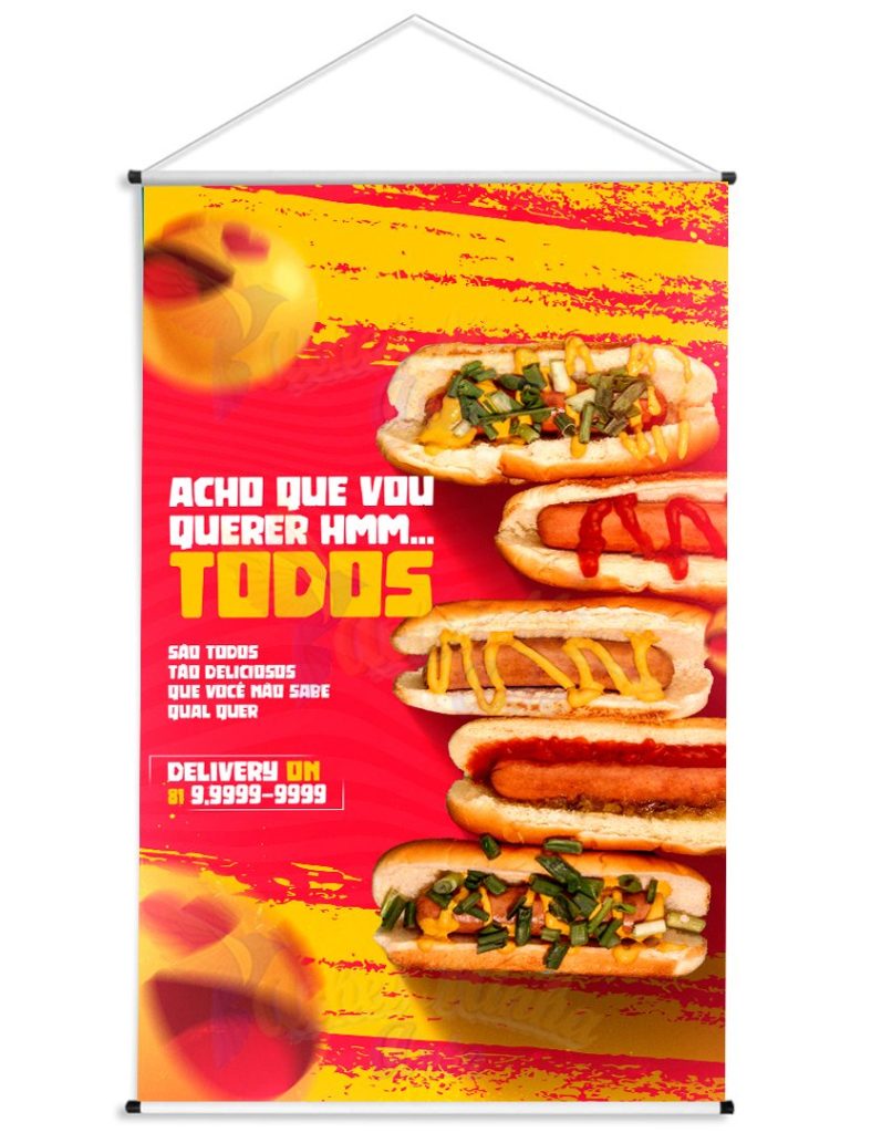 Banner Hotdog Quero Todos