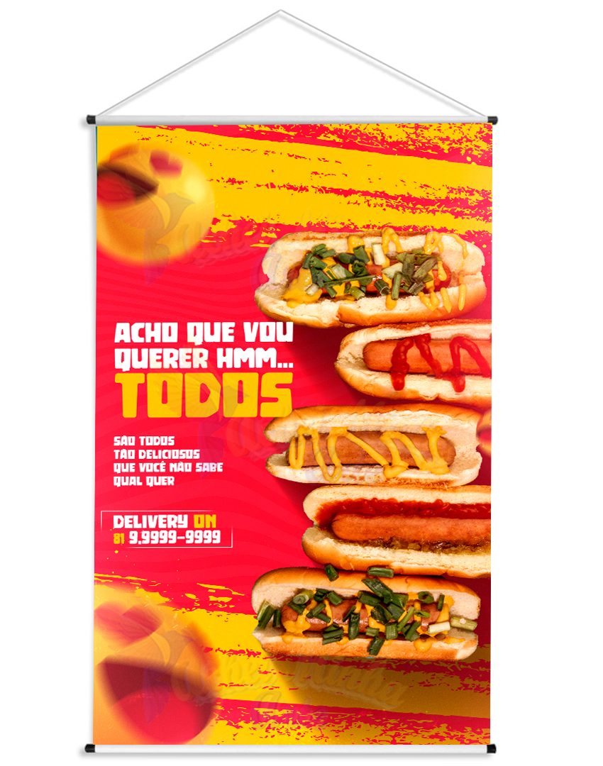 Banner Hotdog Quero Todos