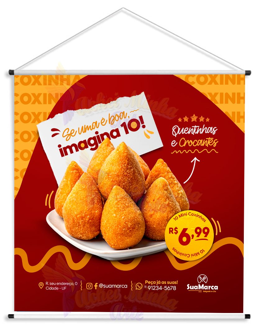 Banner Salgadinhos Coxinhas 10