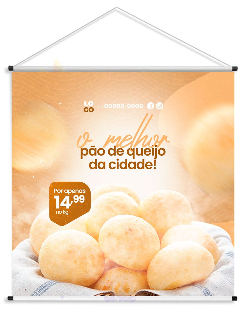 Banner Pão de Queijo da cidade