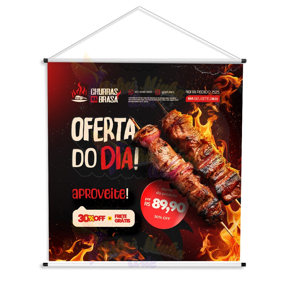 Banner Churrasquinho Oferta do Dia