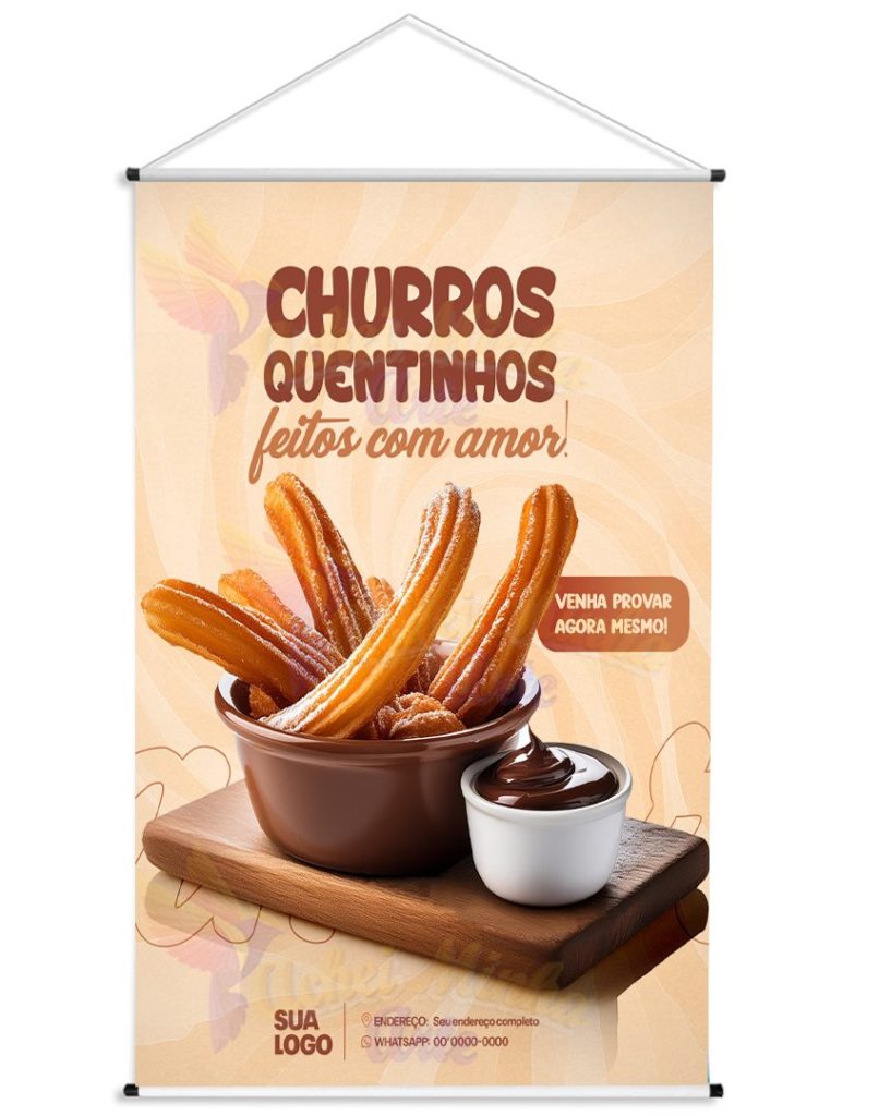 Banner Churros Feito com Amor