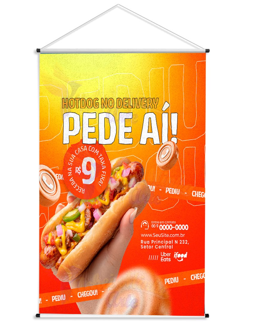 Banner Hotdog Pede Aí