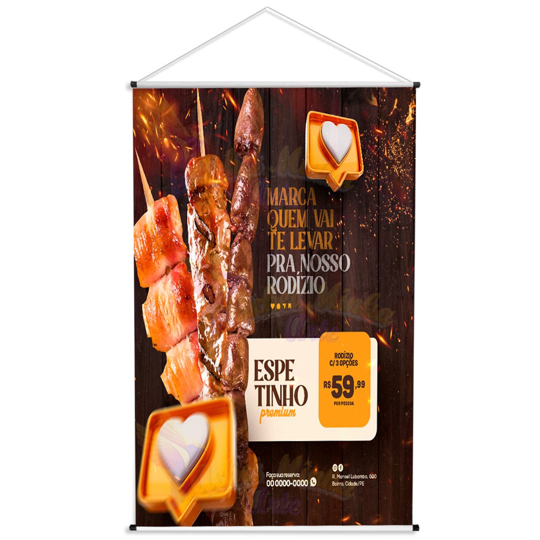 Banner Churrasquinho Premium